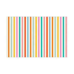 Striped Birthday Gift Wrap Papers, Vibrant Wrapping Paper for Celebrations, Party Supplies, Gift Wrapping, Colorful Patterns