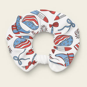 Hair Scrunchie, 4th of July Patriotic Hair Accessory, Festive Hair Tie, USA Themed Scrunchie, Holiday Hair Fashion, Independence Day Hair