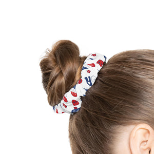 Hair Scrunchie, 4th of July Patriotic Hair Accessory, Festive Hair Tie, USA Themed Scrunchie, Holiday Hair Fashion, Independence Day Hair