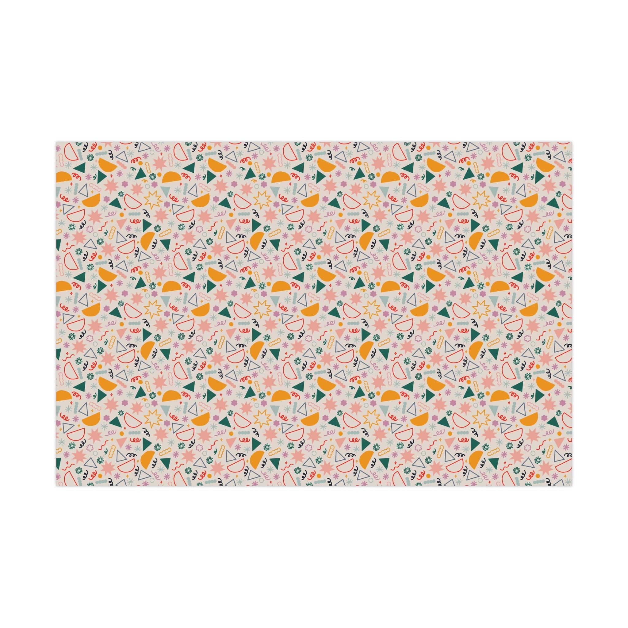 Colorful Gift Wrap Papers | Artistic Wrapping Paper for Birthdays, Holidays, Celebrations, Unisex Gift Wrapping, Eco-Friendly Gift Wrap