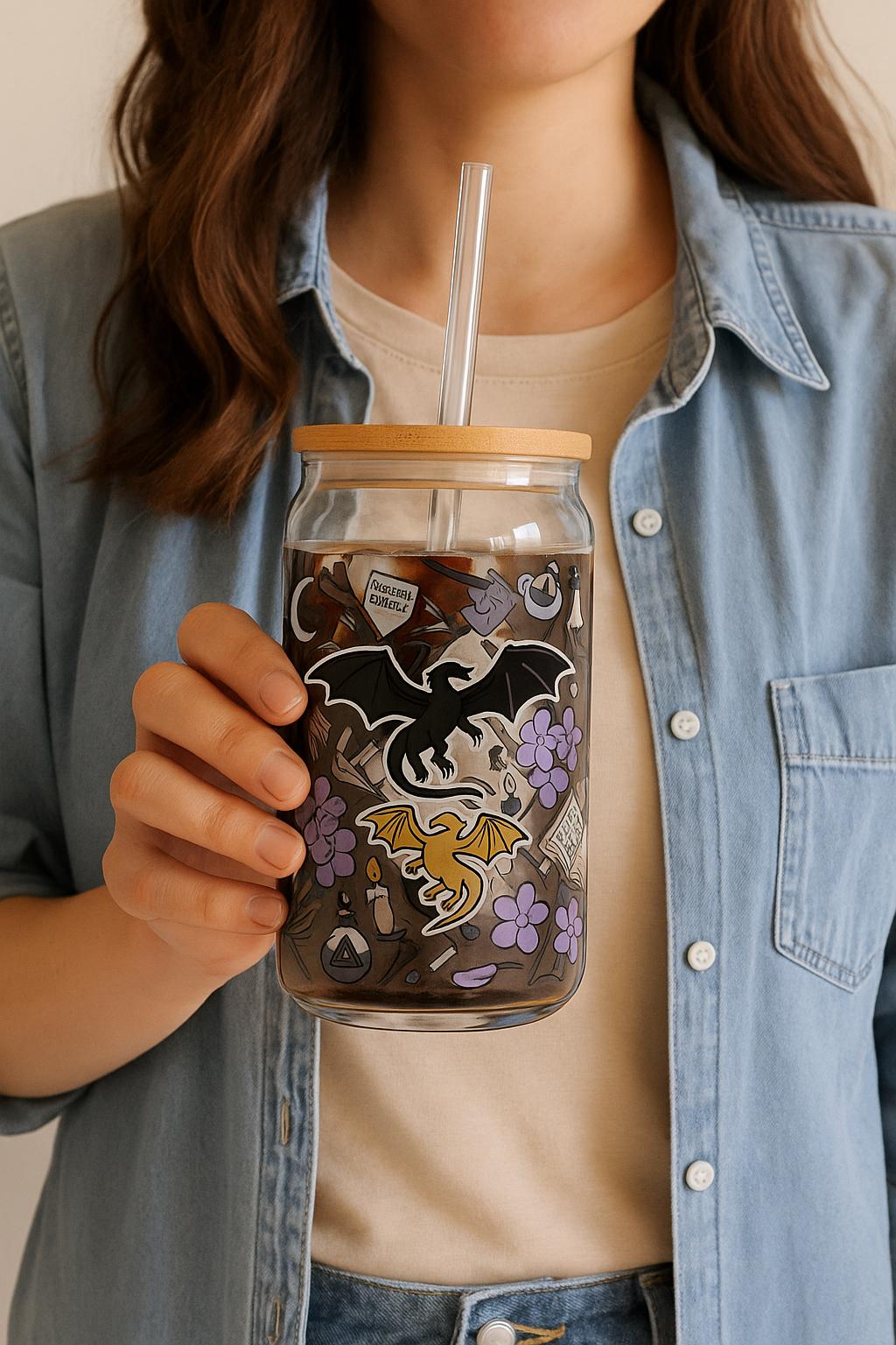 Fourth Wing Double-side Tumbler, Basgiath War College Cup, Dragon Rider Cup,Xaden Riorson,Riders Quadrant,Fantasy reader,Bookish Gift Idea