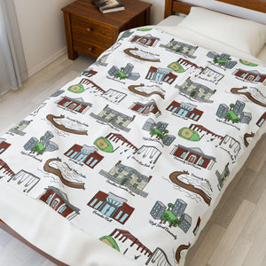 Dunwoody GA Velveteen Plush Blanket | Perfect for Home Decor, Gifting, Snuggle Nights, Travel, and Warmth