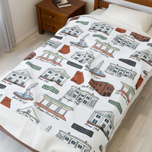 Roswell Georgia Velveteen Plush Blanket | Perfect for Home Decor, Gifting, Snuggle Nights, Travel, and Warmth