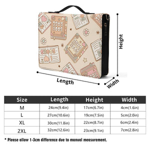 All-Over Print PU Bookish Babe Leather Book Cover or Book Sleeve With Pocket no Strap