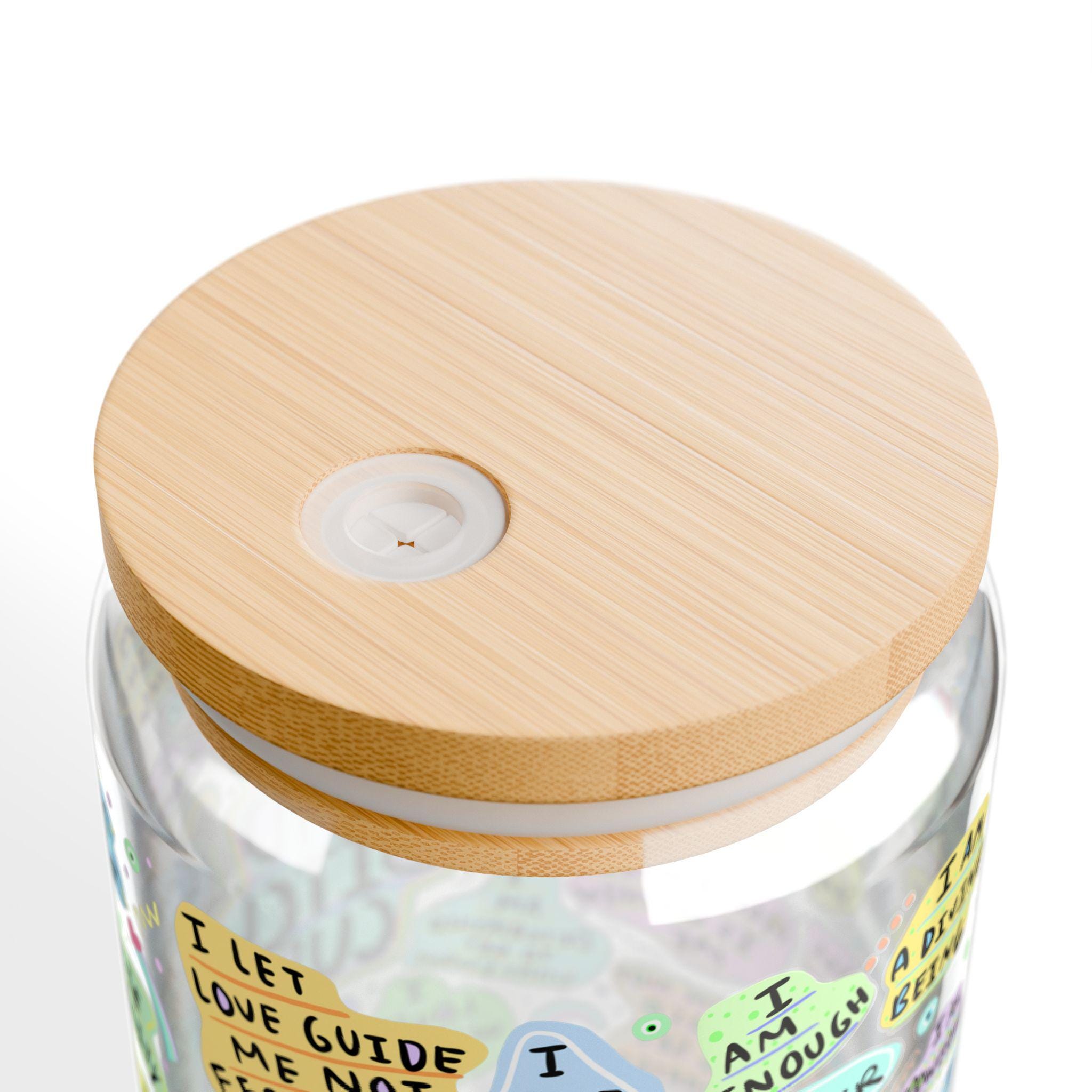 Empowering Bad Bitch Sipper Tumbler Glass, Motivational Drinkware, Inspirational Quotes, Cute Gifts for Her, Positive Affirmation Cup