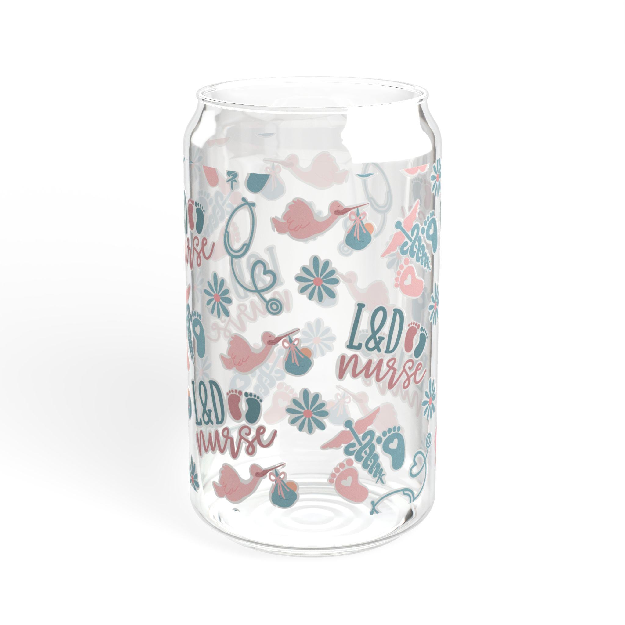 Labor and Delivery Nurse Sipper Glass, Healthcare Worker Gift, Labor and Delivery Nurse Gift, Hospital Nurse Appreciation, Hospital Gift