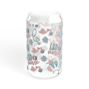 Labor and Delivery Nurse Sipper Glass, Healthcare Worker Gift, Labor and Delivery Nurse Gift, Hospital Nurse Appreciation, Hospital Gift