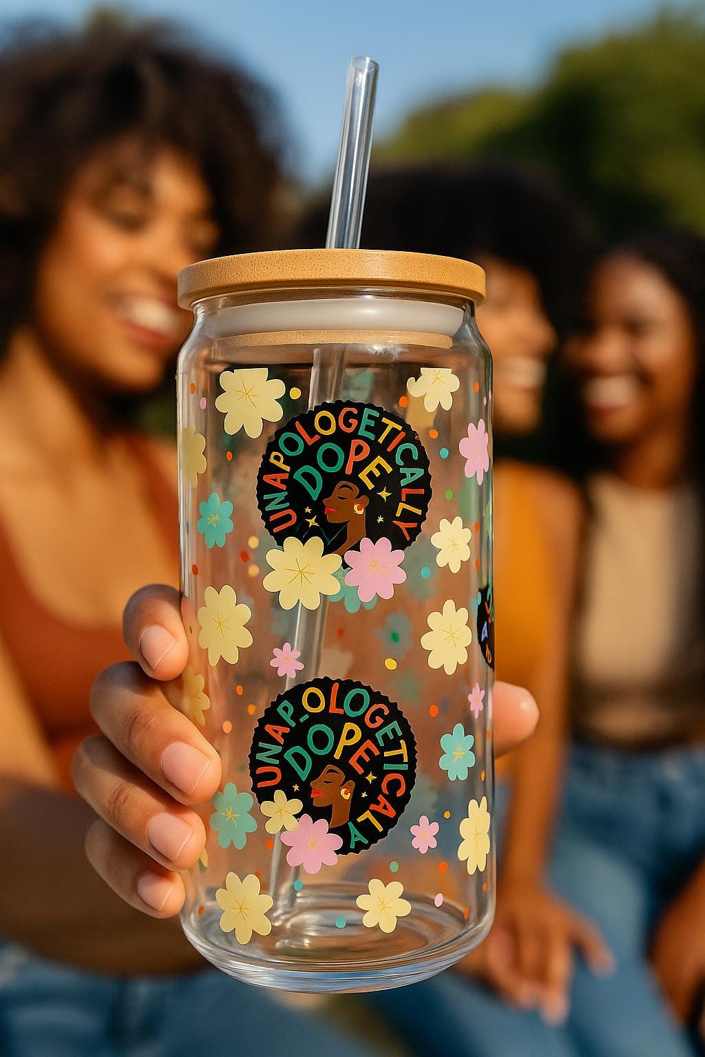 Juneteenth Tumbler Libby Glass | Black History Month, Gift for Black Women, Gift for Black Men, Black Voice, Black Girl Magic
