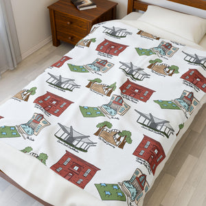 Alpharetta GA Velveteen Plush Blanket | Perfect for Home Decor, Gifting, Snuggle Nights, Travel, and Warmth