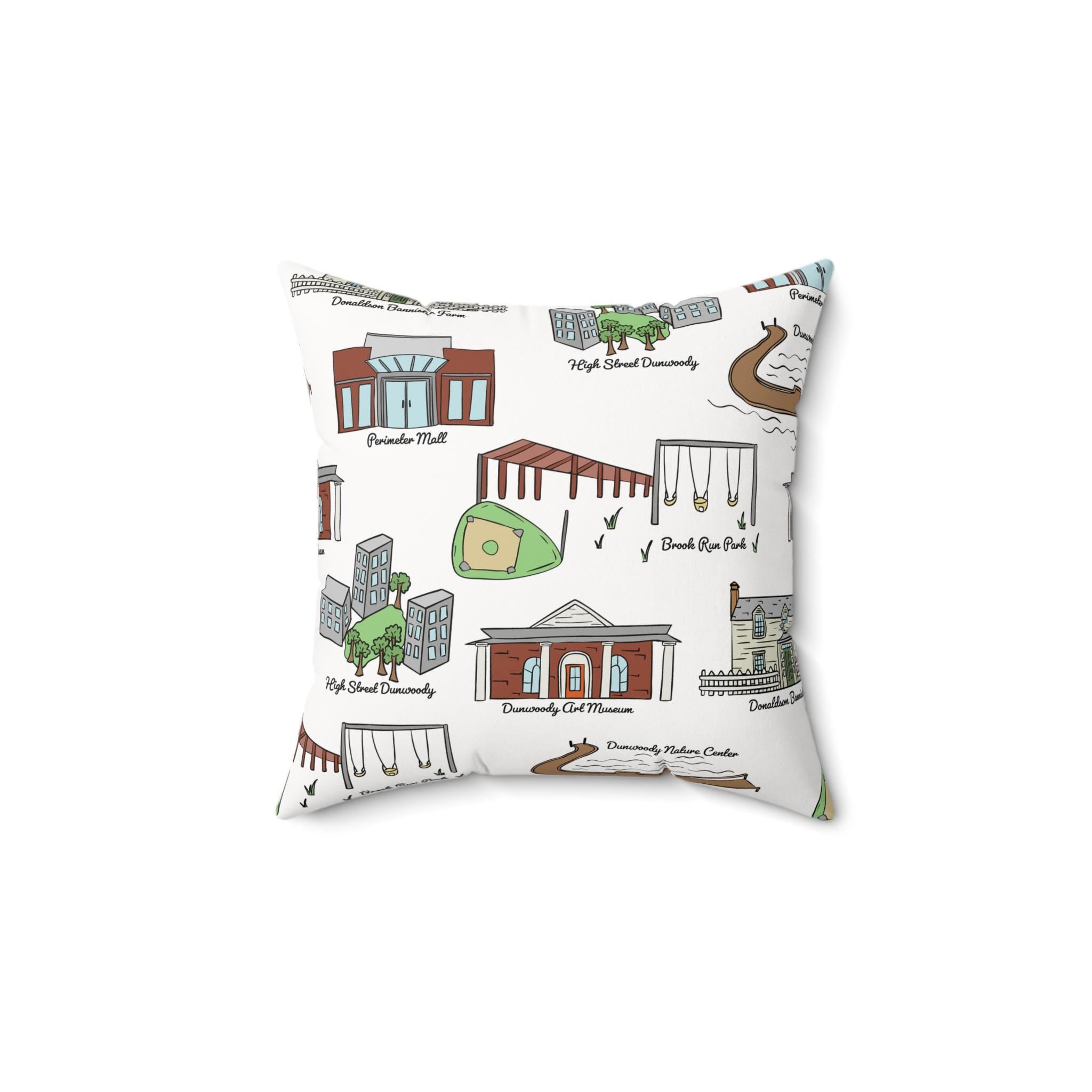 Dunwoody GA Decorative Pillow, Cozy Home Decor, Custom Throw Pillow, Unique Gift, City Lover's Accent Pillow
