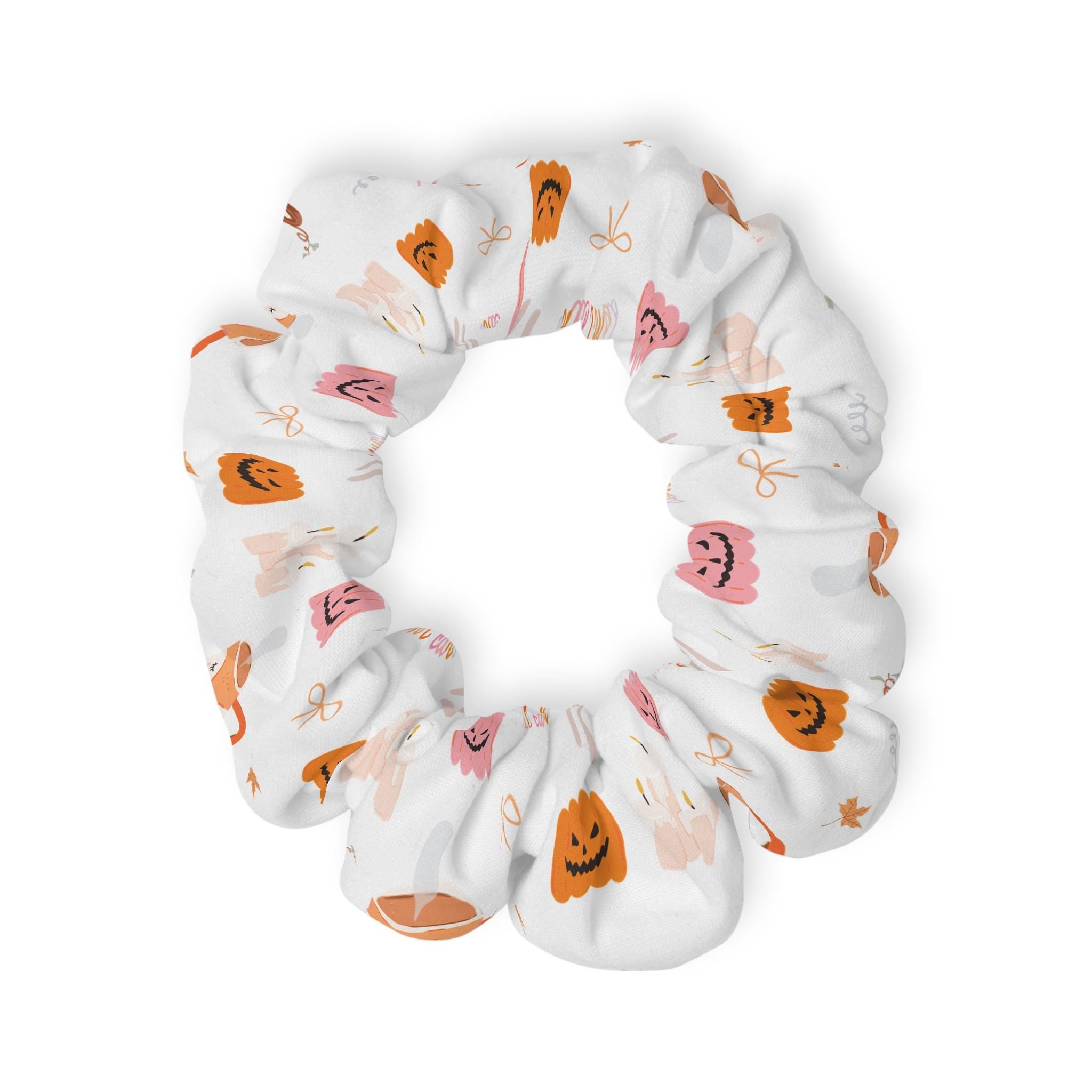 Halloween Scrunchie, Cute Hair Accessory, Festive Hair Tie, Seasonal Gift, Fall Fashion, Trick or Treat Style